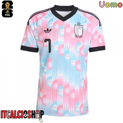 Belgio Kevin De Bruyne #7 Seconda Maglia Mondiali 2026 Manica Corta